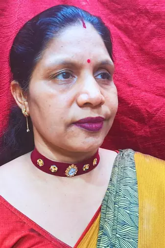 Adjustable size velvet maroon stone stud  kanthi