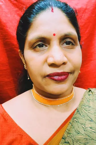Adjustable size velvet orange stone stud  kanthi