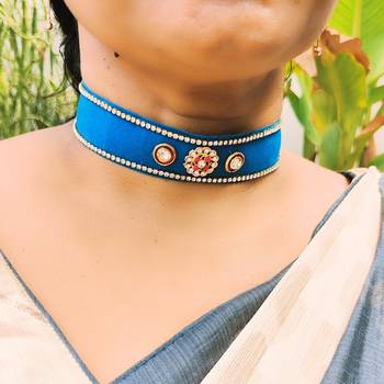 Adjustable size velvet radium kunden stud  kanthi 3