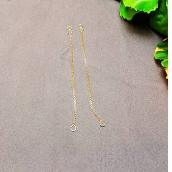 Size adjustable  brass golden plain kan chain 1