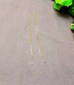 Size adjustable  brass golden plain kan chain