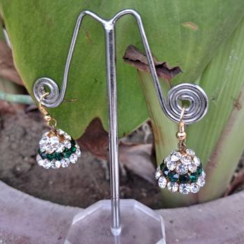 Size 1/2 inch  lakh golden stone stud jhumki 1