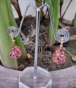 Size 1/2 inch  lakh golden stone stud jhumki