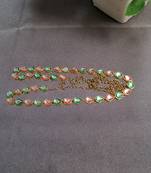 Size 44 inch brass golden kunden stud waist belt