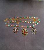 Size 44 inch brass golden kunden stud waist belt