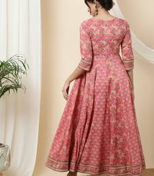 Sa Rasa Orange Anarkali Flared Gown/Kurta