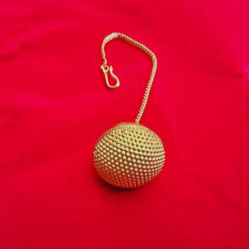 Size 1 inch brass golden plain borla 1