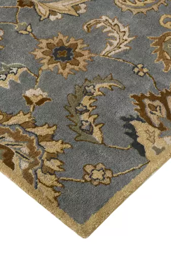 Handmade wool rug 8x10 ft by saraswati global     anti-skid carpet perfect for living, bedroom, kids' room & office use.