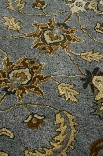 Handmade wool rug 8x10 ft by saraswati global     anti-skid carpet perfect for living, bedroom, kids' room & office use.