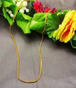 Size 24 inch brass golden plain chain