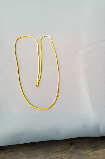Size 24 inch brass golden plain chain