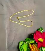 Size 24 inch brass golden plain chain