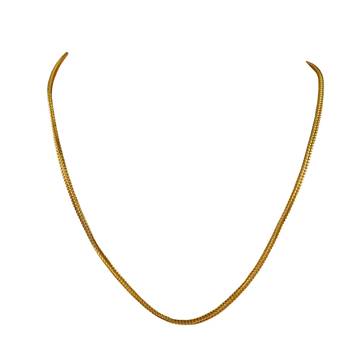 Size 24 inch brass golden plain chain 3