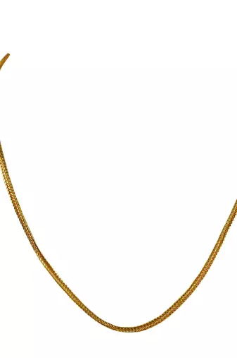 Size 24 inch brass golden plain chain