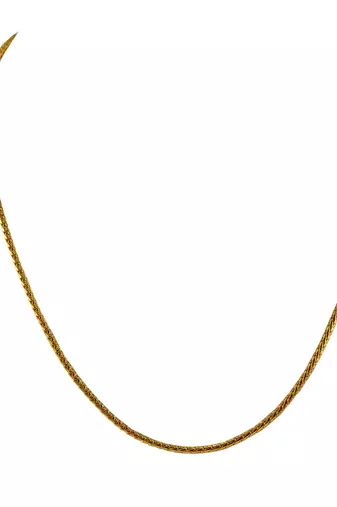Size 24 inch brass golden plain chain