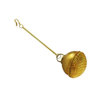 Size 1 inch brass golden plain borla 4