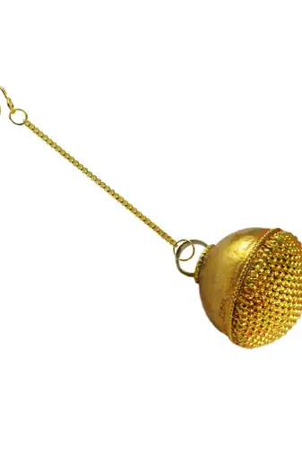 Size 1 inch brass golden plain borla