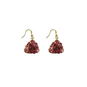 Size 1/2 inch  lakh golden stone stud jhumki 3