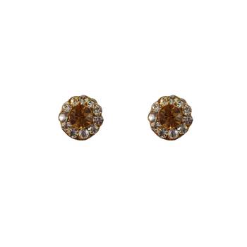 Size 1/2 inch  lakh golden stone stud tops 3
