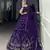 Purple Georgette Sequin Work Lehenga