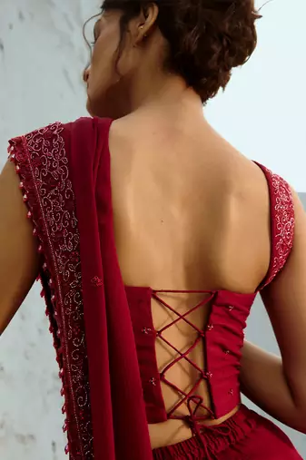 Estelle  corset pre drape saree