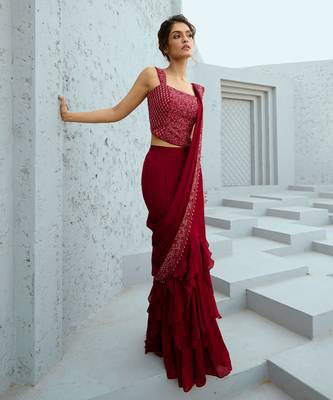 Estelle  corset pre drape saree 4