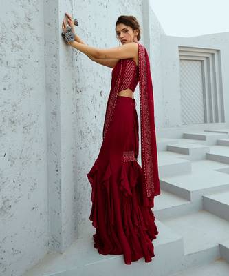 Estelle  corset pre drape saree 5