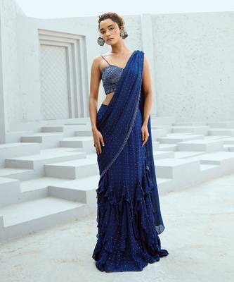 Stella pre drape saree 1