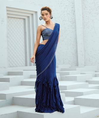 Stella pre drape saree 4