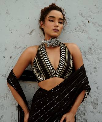Galaxy pre drape  saree 2
