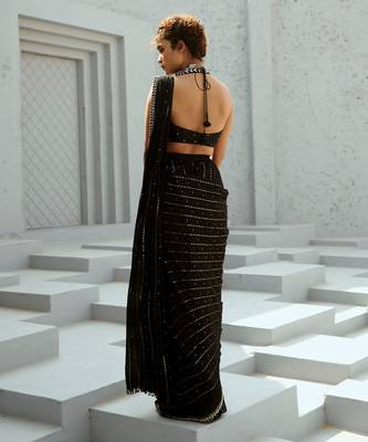Galaxy pre drape  saree 3