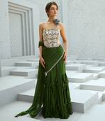 Bianca corset pre drape saree