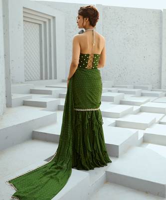 Bianca corset pre drape saree 2