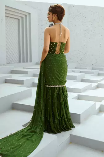 Bianca corset pre drape saree
