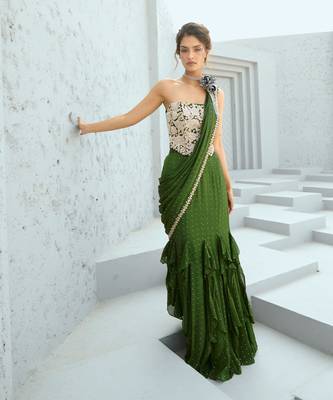Bianca corset pre drape saree 3