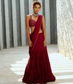 Aura pre drape saree