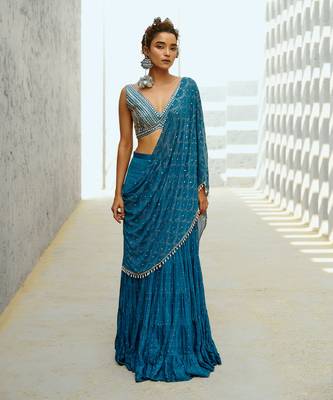 Grace pre drape saree 1