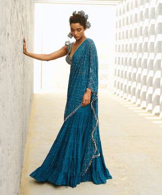 Grace pre drape saree 5