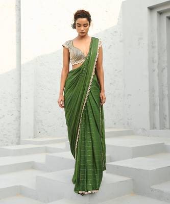 Juliet pre draped saree 2