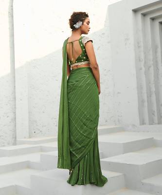 Juliet pre draped saree 4