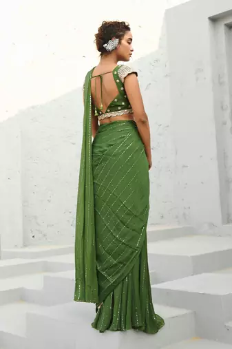 Juliet pre draped saree