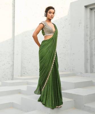Juliet pre draped saree 5