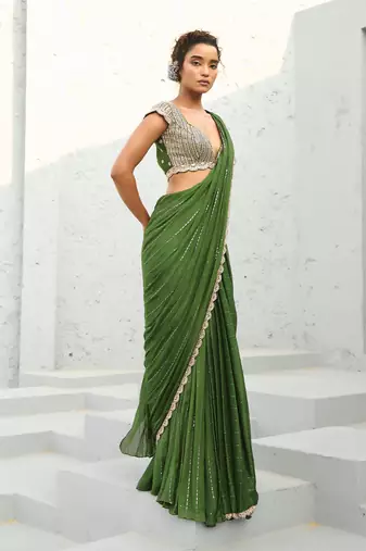 Juliet pre draped saree