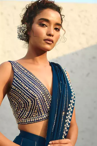 Chayya pre draped saree