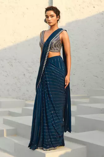 Chayya pre draped saree