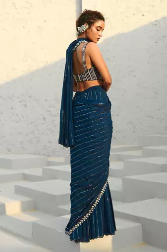 Chayya pre draped saree