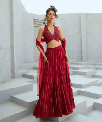 Aura Red Skirt 3