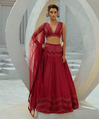 Red Alisha Skirt 1