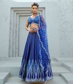 Blue Sunflower Skirt