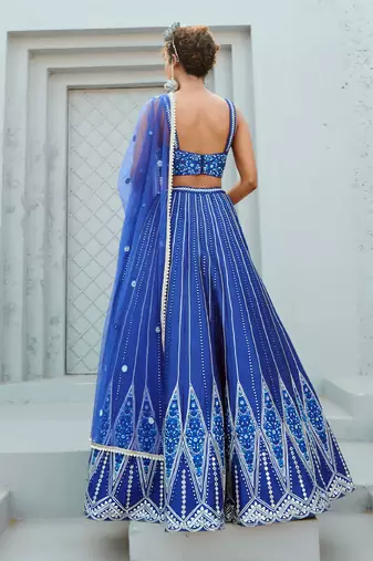 Blue Sunflower Skirt